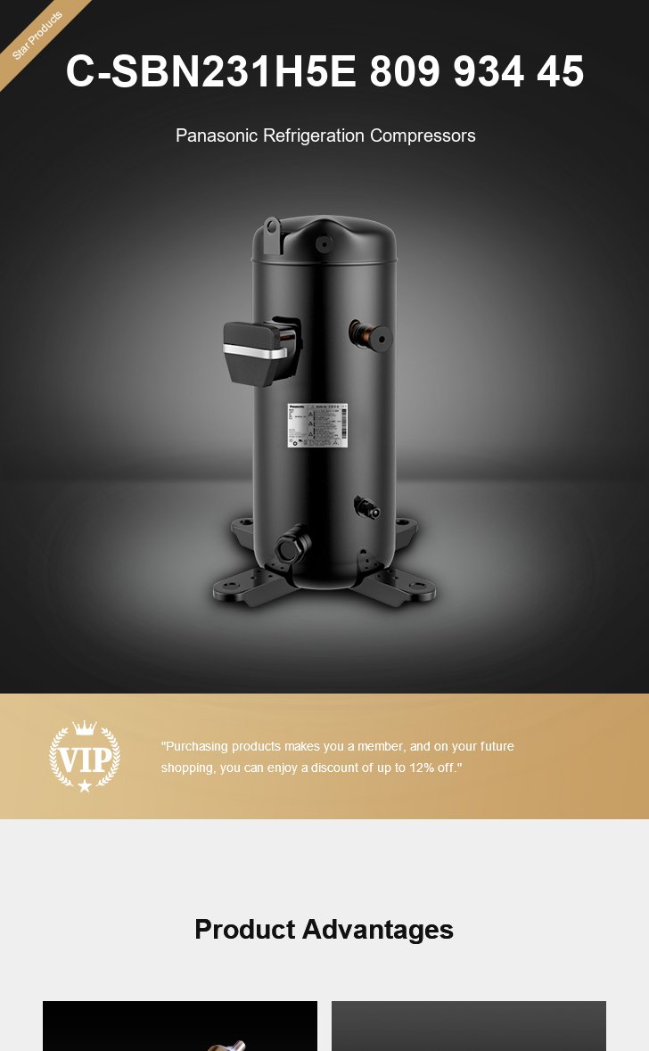 Panasonic Compressor C-SBN231H5E 809 934 45, technical parameters pdf, structure diagram